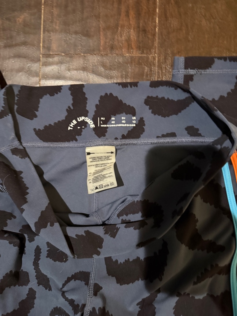 The Upside Navy and Black Leopard Print Leggings